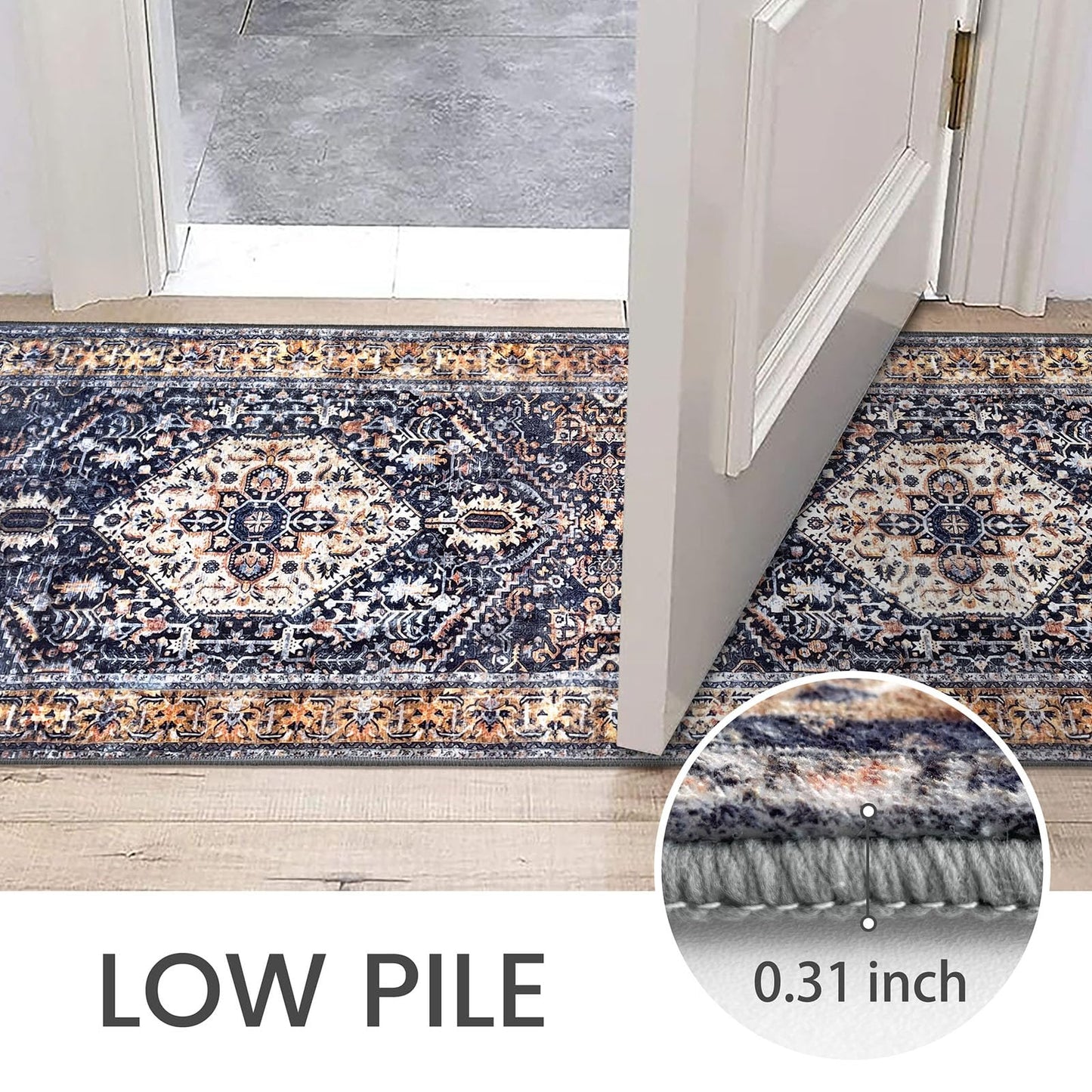 VORNELO Long Runners for Hallways (3'x10')