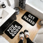 You Look Good & Get Naked Bath Mat Set - Funny Bathroom Rugs