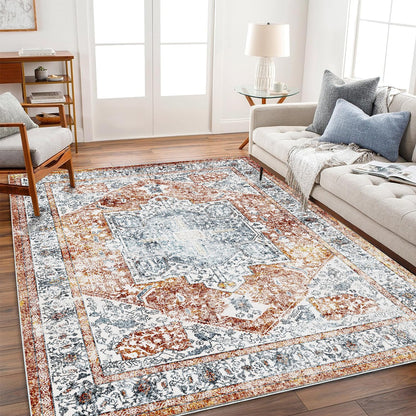 VORNELO Vintage Boho Rugs for Living Room (6'x9')