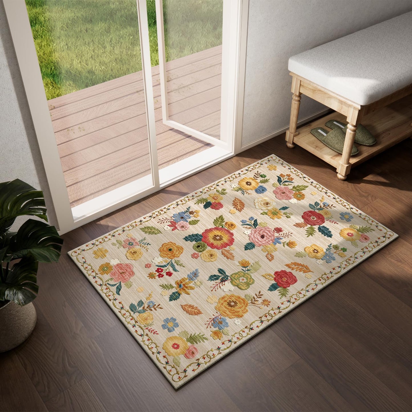VORNELO Washable Small Entryway Area Rugs(2'x3')