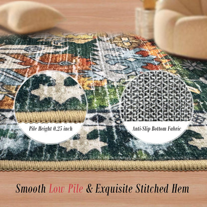 VORNELO Vintage Boho Rugs for Living Room (6' x 9')