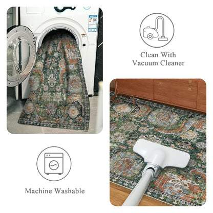 VORNELO Vintage Boho Rugs for Living Room (6' x 9')