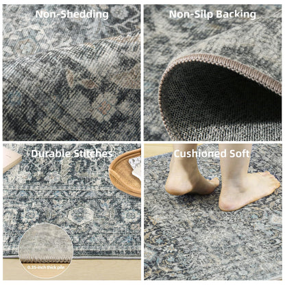 VORNELO Washable Small Entryway Area Rugs(2'x3')
