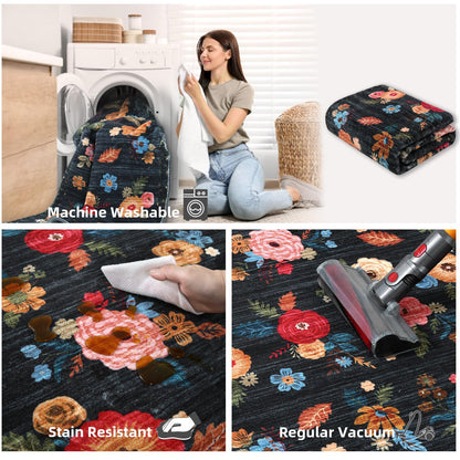 VORNELO Washable Small Entryway Area Rugs(2'x3')