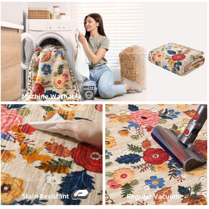 VORNELO Washable Small Entryway Area Rugs(2'x3')