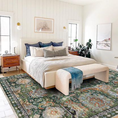 VORNELO Vintage Boho Rugs for Living Room (6' x 9')